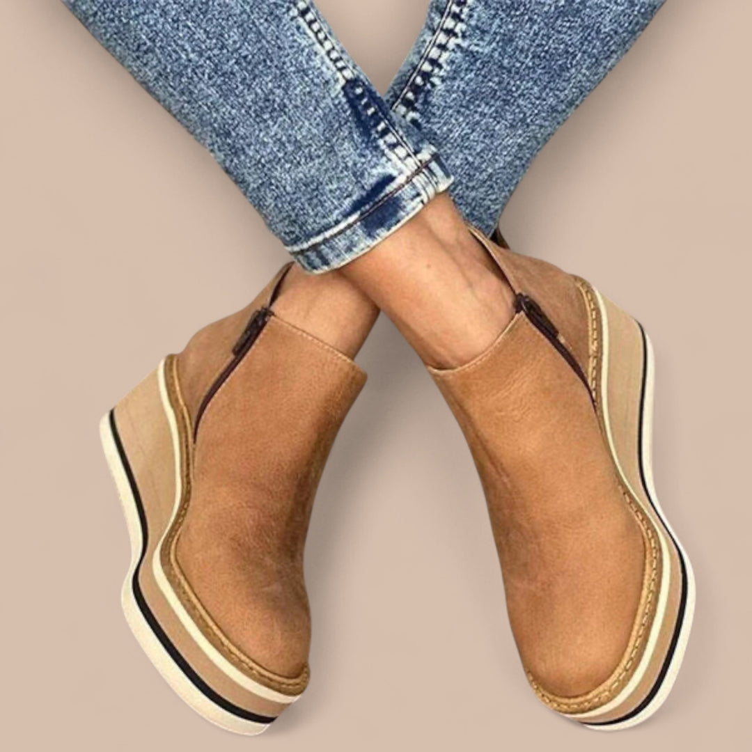 Ruth & Eleanor™ | Casual Wedge Ankle Boots