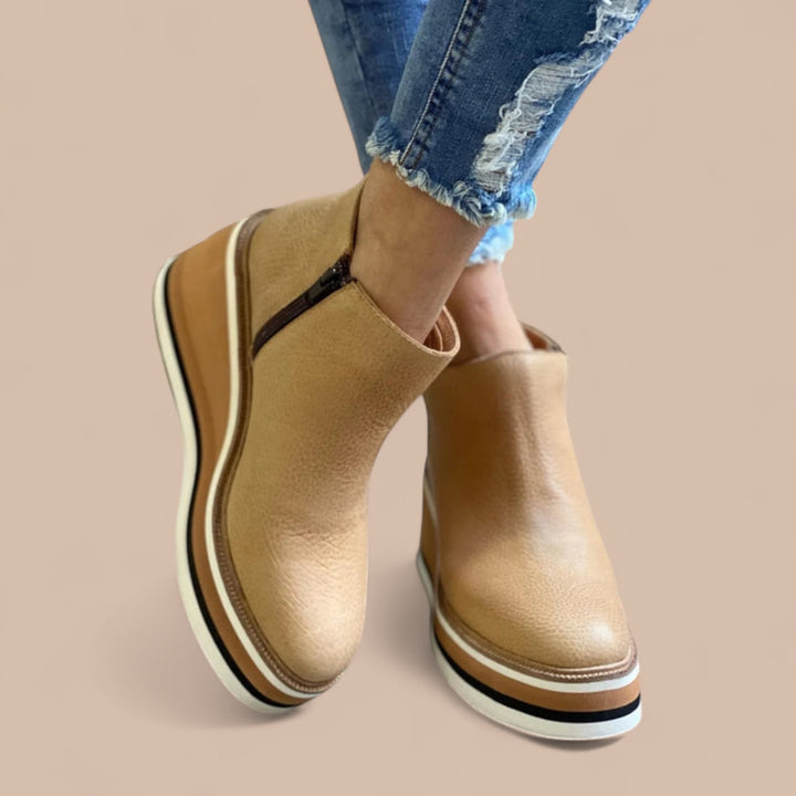 Ruth & Eleanor™ | Casual Wedge Ankle Boots