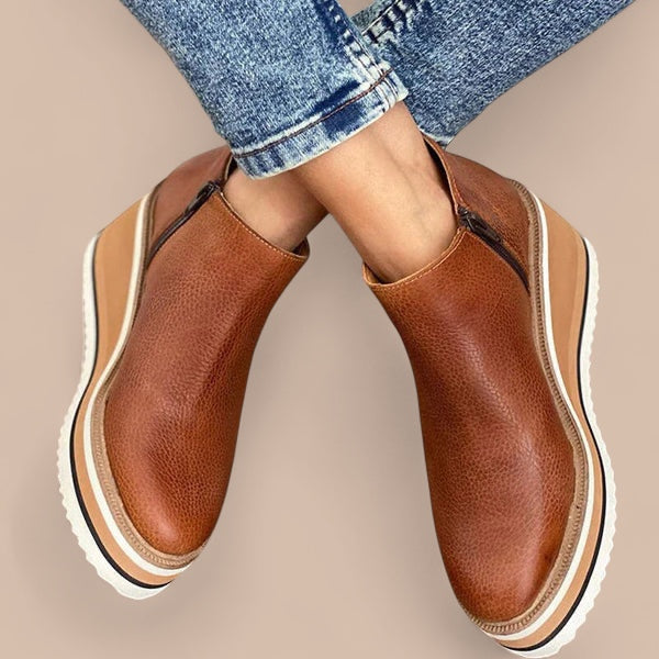 Ruth & Eleanor™ | Casual Wedge Ankle Boots