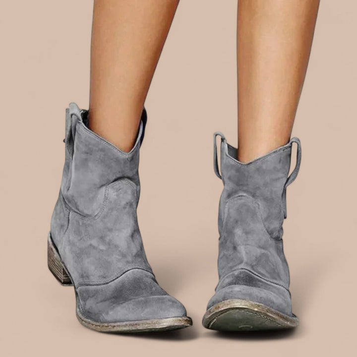 Ruth & Eleanor™ | Vintage Cowboy Ankle Boots