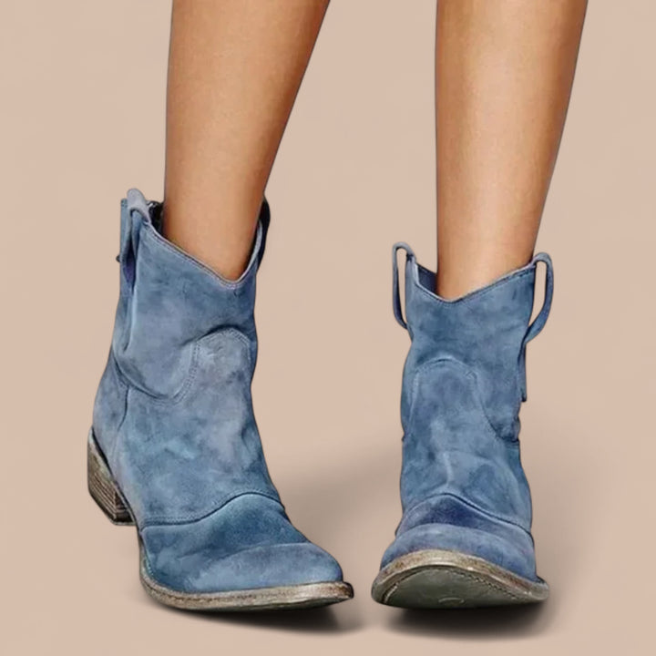 Ruth & Eleanor™ | Vintage Cowboy Ankle Boots