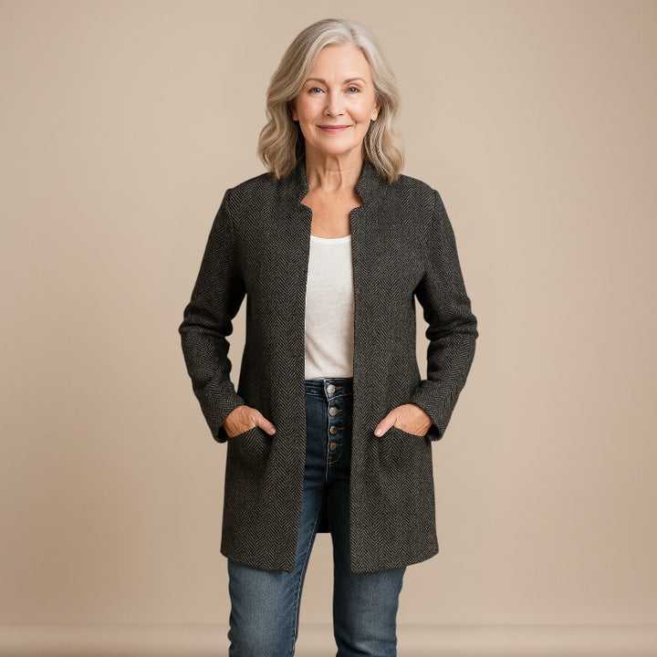 Ruth & Eleanor™  | Elegant Mid-Length Coat with Pockets