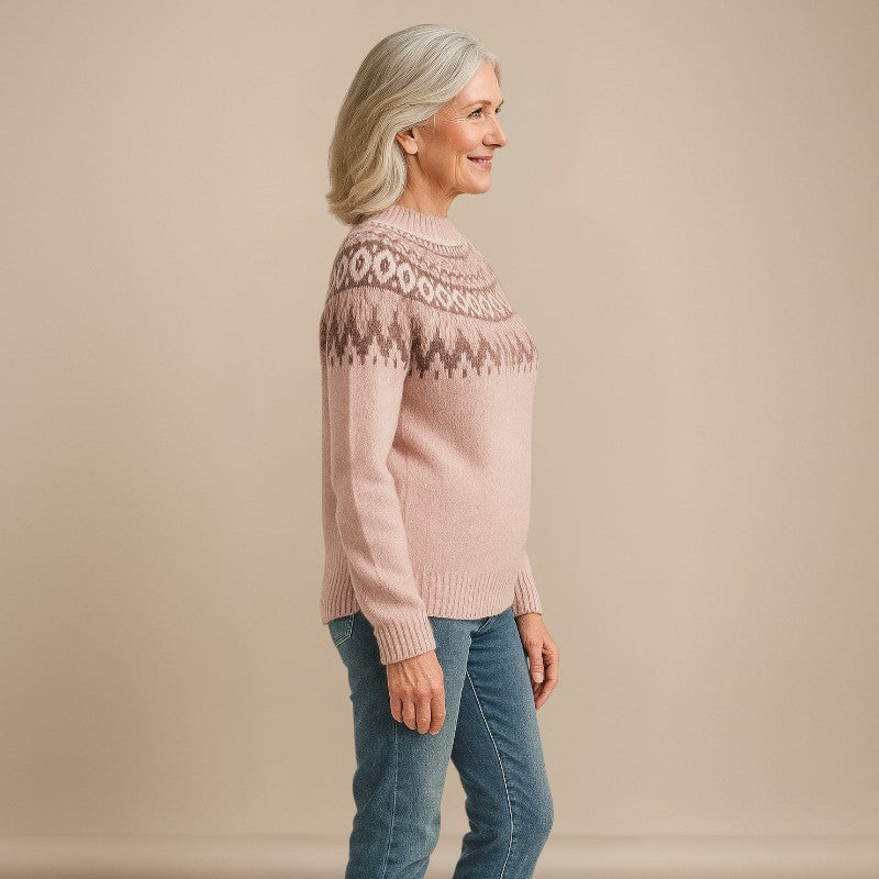 Ruth & Eleanor™ |  Pink Vintage Knitted Sweater
