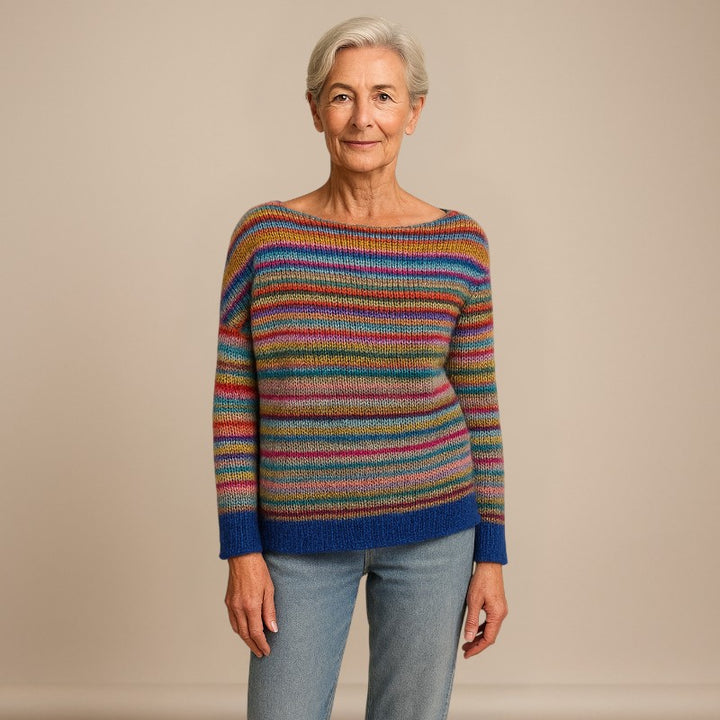 Ruth & Eleanor™ | Vintage Striped Icelandic knitted Sweater