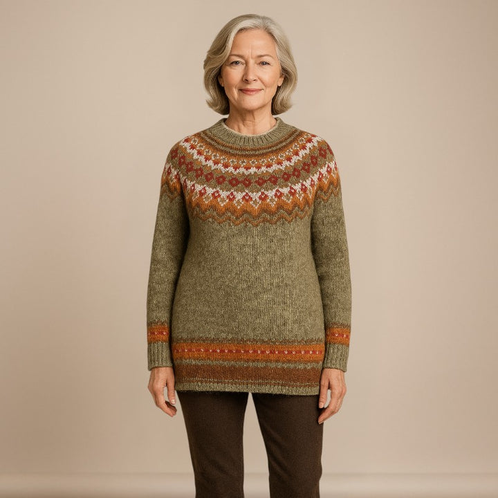 Ruth & Eleanor™ | Vintage Icelandic knitted Sweater
