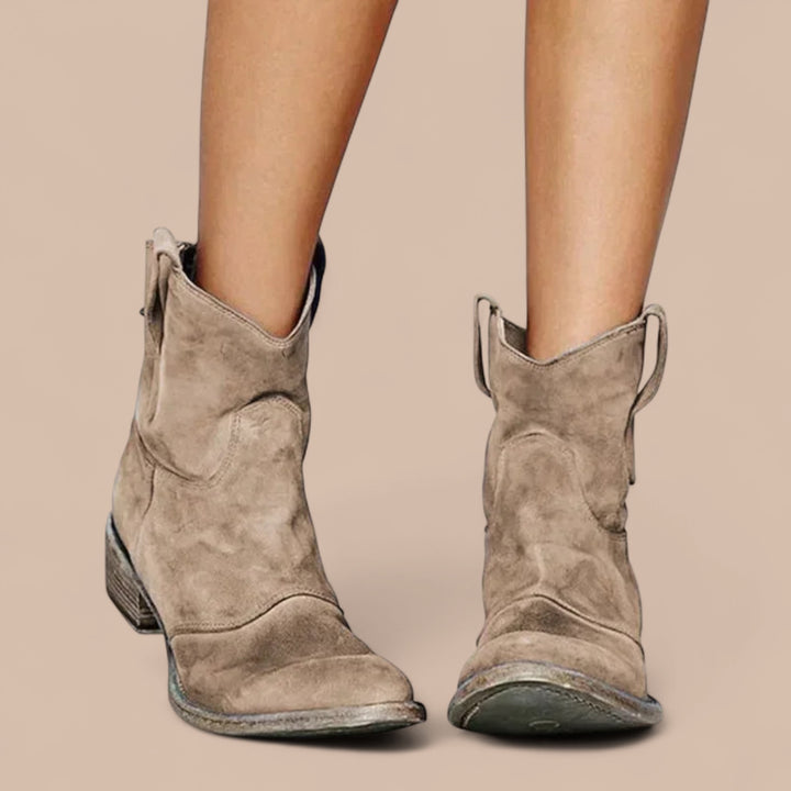 Ruth & Eleanor™ | Vintage Cowboy Ankle Boots