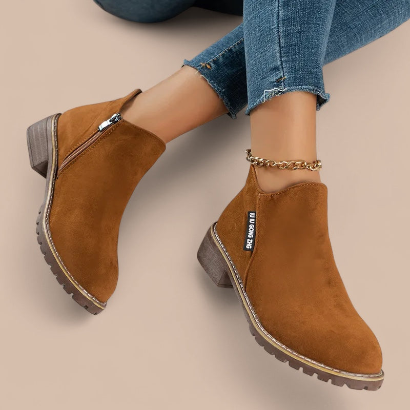 Ruth & Eleanor™ | Thick Sole Ankle Boots