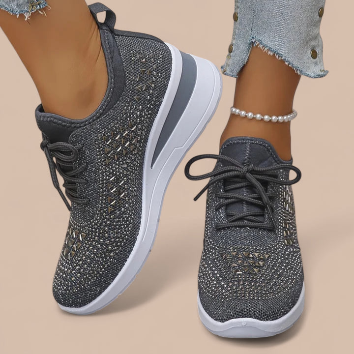Ruth & Eleanor™ | Olivia – Elegant Sparkling Orthopedic Sneakers