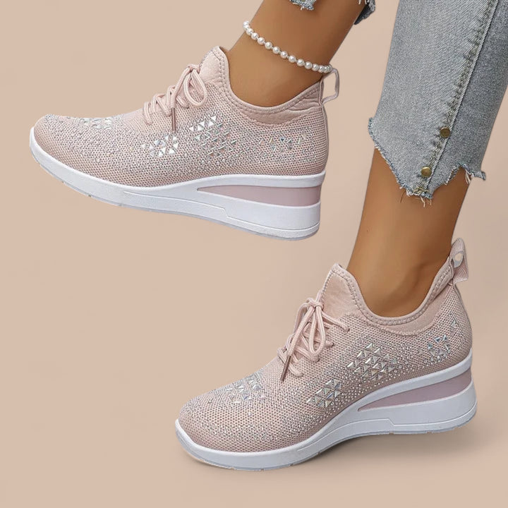 Ruth & Eleanor™ | Olivia – Elegant Sparkling Orthopedic Sneakers