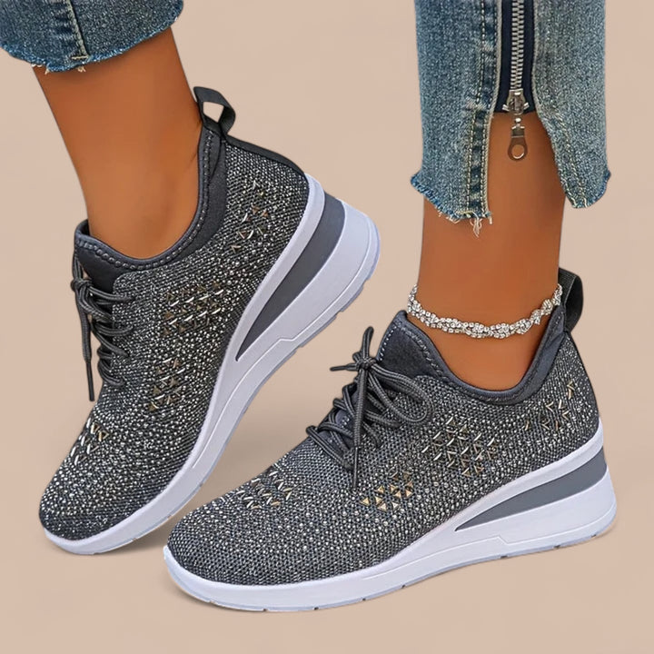 Ruth & Eleanor™ | Olivia – Elegant Sparkling Orthopedic Sneakers
