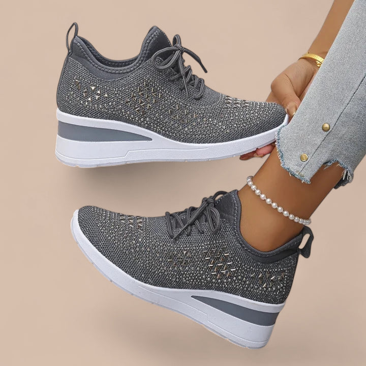 Ruth & Eleanor™ | Olivia – Elegant Sparkling Orthopedic Sneakers