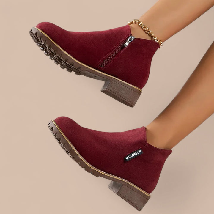 Ruth & Eleanor™ | Thick Sole Ankle Boots