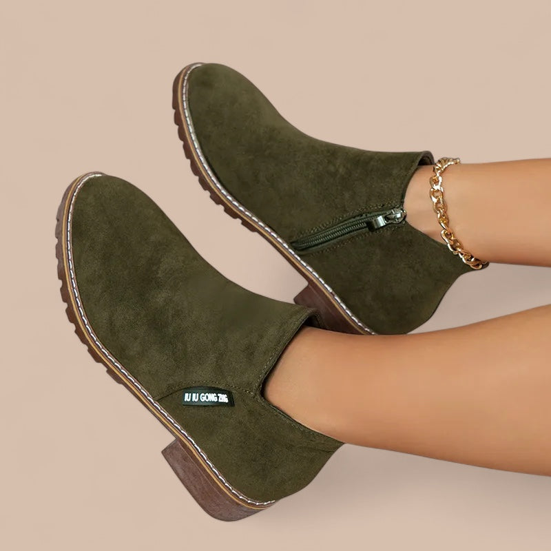 Ruth & Eleanor™ | Thick Sole Ankle Boots